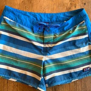 Patagonia Multicolor Striped Swim Board Shorts